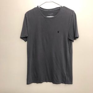 All saints classic t shirt gray small